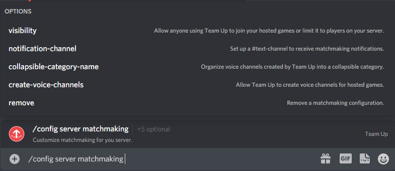 configure matchmaking